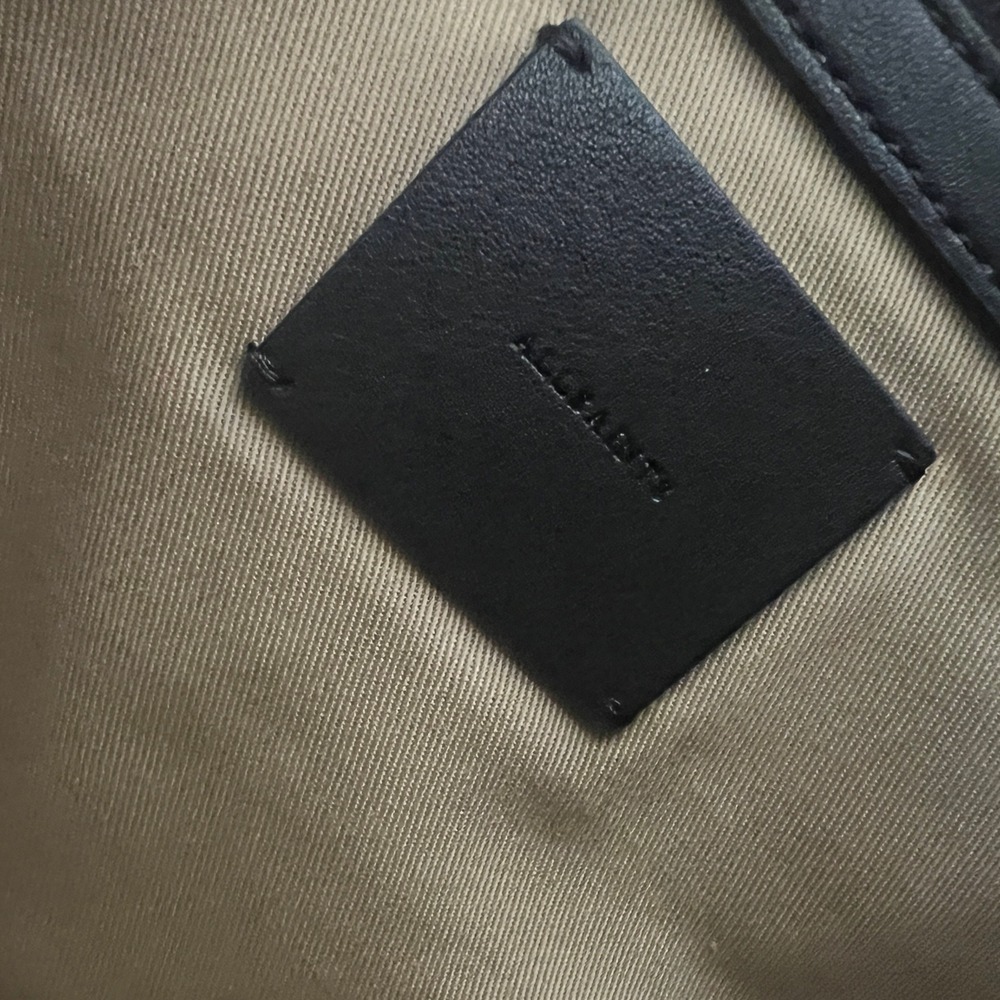Allsaints All Saints Edbury Oversized Suede Tote Shoulder Bag Purse - Picture 10 of 13